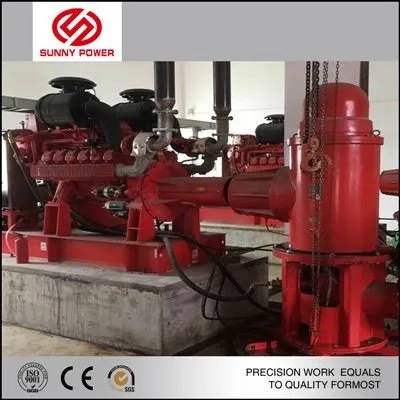 Hlboké požiarne čerpadlo na naftový motor