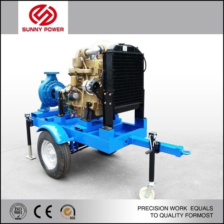 mobile irrigation pump with vacuum priming system